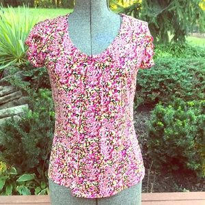 Alfini Shirt With Scoop Neckline & Cap Sleeves SP